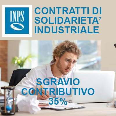 INPS, CONTRATTI DI SOLIDARIETÀ INDUSTRIALE: